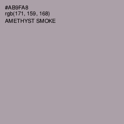 #AB9FA8 - Amethyst Smoke Color Image